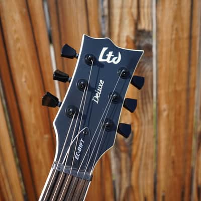 ESP LTD DELUXE EC-01FT - Charcoal Burst Satin 6-String Electric Guitar (2025) image 7