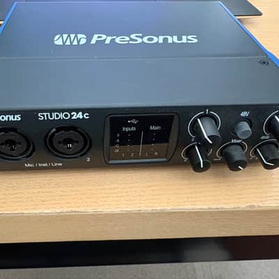 PreSonus Studio 24C 2x2 USB-C Audio / MIDI Interface 2019 - Present - Black image 2