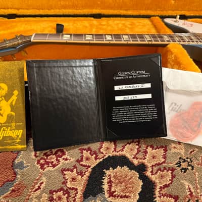 Gibson Custom Shop 1963 Firebird V Reissue 2022 - Pelham Blue VOS image 3