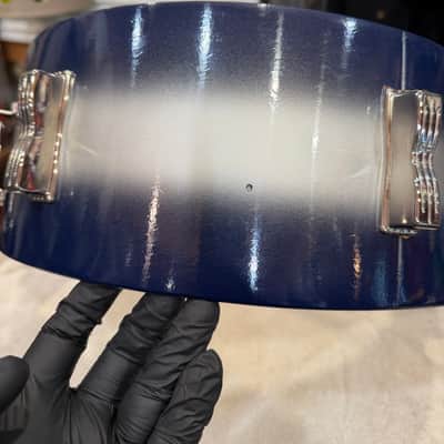 1965 Ludwig Pioneer in Blue/Silver Duco Lacquer (w/vintage case, stand, Ludwig sticks) image 15