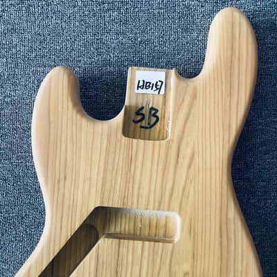 Ash Wood Left Handed 4 String Jazz Bass Style Body image 3