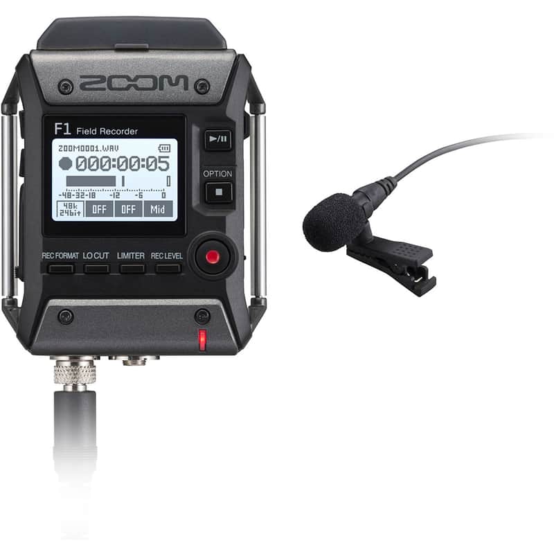 Zoom F1 Lp Field Recorder + Microfono Lavalier image 1