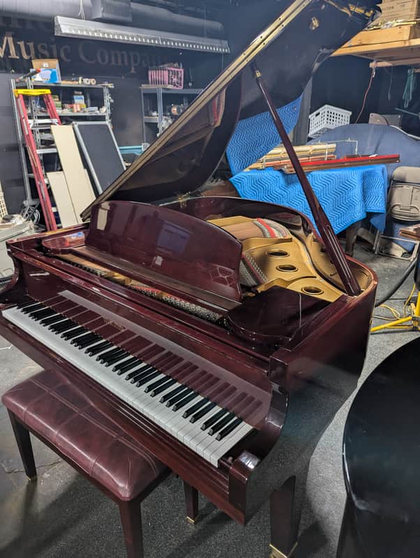 Wurlitzer Baby Grand Piano SN 72602 - Polish Cherry Mahogany image 1