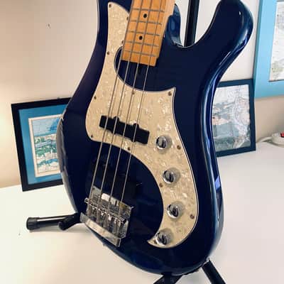 Dean Hillsboro Trans Blue Flamed Maple Bass W/Gig Bag and Free Shipping image 3