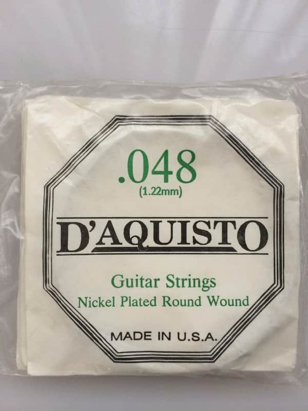 D'Aquisto Micro Flex Strings .048 Nickel Plated Round Wound image 1