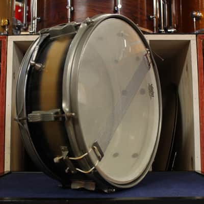 1960s Ludwig 5x14 Pioneer Snare Drum in Black and Gold Duco image 5
