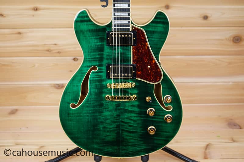 Ibanez AS93FM-TMG Artcore Expressionist - Transparent Moss Green image 1