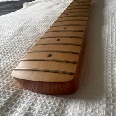 Fender Squier 2025 Affinity 5-String Jazz Bass Guitar NECK, Custom Upgraded with New Vintage 60's Style Nitrocellulose Amber Lacquer Finish, Precision P-Bass image 7