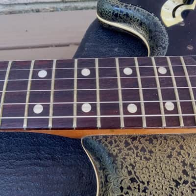 Vintage Circa 1965 Hofner 173 "Brokat" Vinyl Finish Electric Guitar w/ Original Hardshell Case! image 10