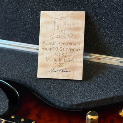 B.C. Rich Custom Shop Bich 10 Supreme Brazilian Rosewood 2025 - Sculpin Burst image 6