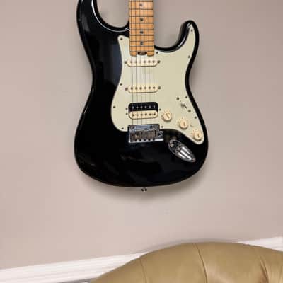 2016 Fender American Elite Stratocaster HSS Shawbucker with Maple Fretboard  - Mystic Black image 2