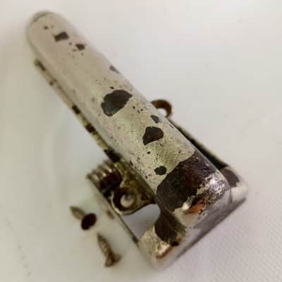 Leedy Hoop-Mount Butt Plate Strainer Vintage1900s Nickel Snare Drum Indianapolis image 1