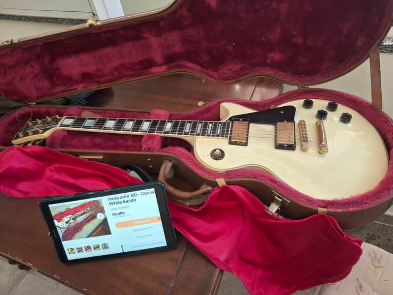 Gibson  Gibson Les Paul Custom Cl White (metà anni '90) - Classic White lucido image 1