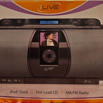 iLIVE iLIVE iB7 iPod Dock & CD Player Boombox Speaker in New Original Packaging image 3