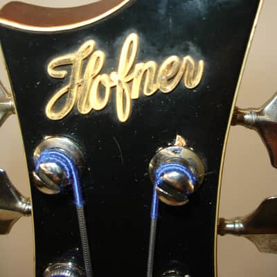 Vintage 1964 Hofner  500/1 Violin 4-String Electric Bass Guitar, Natural w/ Case image 12