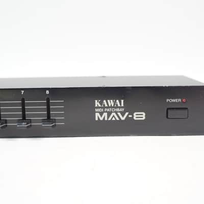 KAWAI MAV-8 MIDI PATCHBAY 4 in / 8 out MIDI Patcher Mixer w/ 100