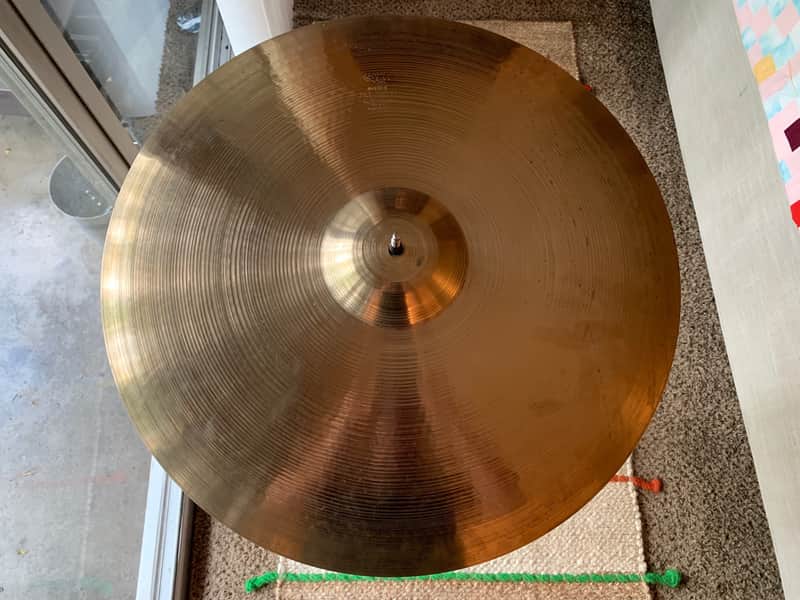 A. Zildjian 22" Hollow Logo Light Ride Cymbal 1978 - 1982 image 1
