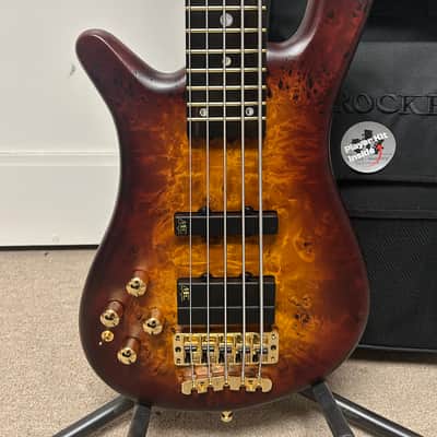Warwick Teambuilt Streamer LX Limited Edition 2025 5-string Bass Guitar LEFT HANDED - Honey Sunset Burst image 2