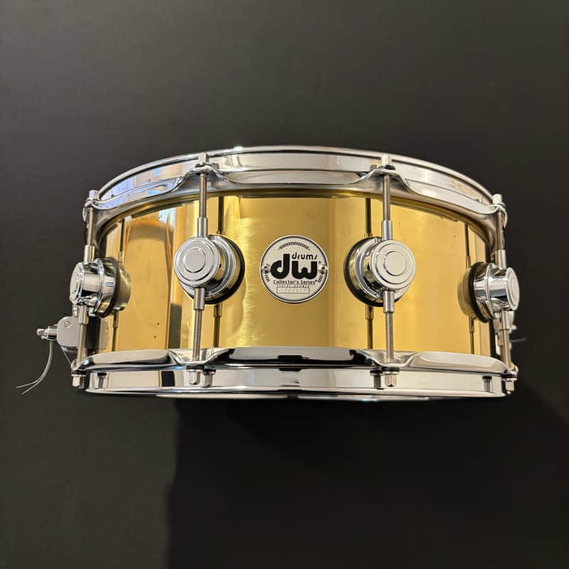 DW Collector’s Bell Brass 5.5” x 14” Snare Drum image 1