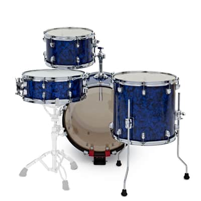 Premier Artist Heritage Series 18" Four-Piece Birch Drum Shell Pack Blue Pearl PAH18-4SPBPW image 2