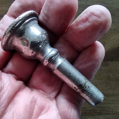 York and Sons Trombone Mouthpiece Lot of 3 Antique Cornet Horn 1900s image 7