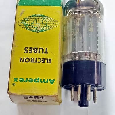 Amperex 5AR4 GZ34 rectifier tube Mullard Great Britain image 1