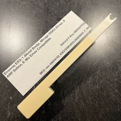 Ensoniq Replacement Weighted F Key (Ensoniq Keybeds) for Ensoniq ESQ-1 (metal) & Mirage DSK8 (gray), E-Mu Emax I Keyboard, ARP Solina (B417)