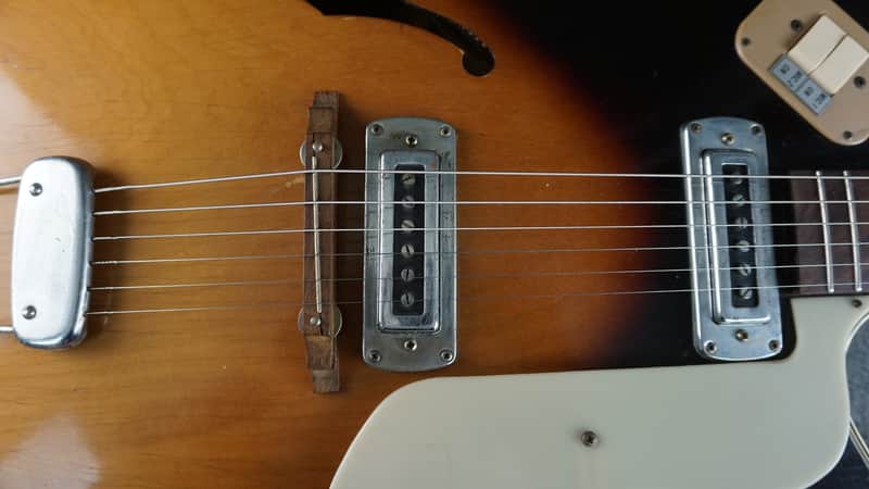 Teisco EP-14 1960s - Brown Burst Hollow Body Electric | Reverb