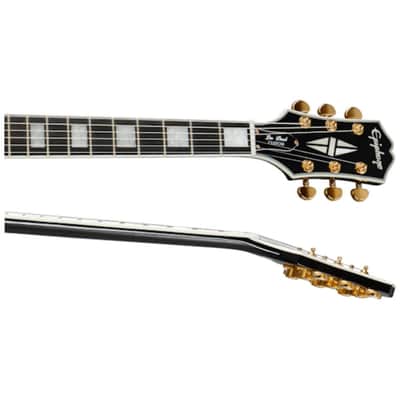 Epiphone Les Paul Custom Electric Guitar Ebony image 7