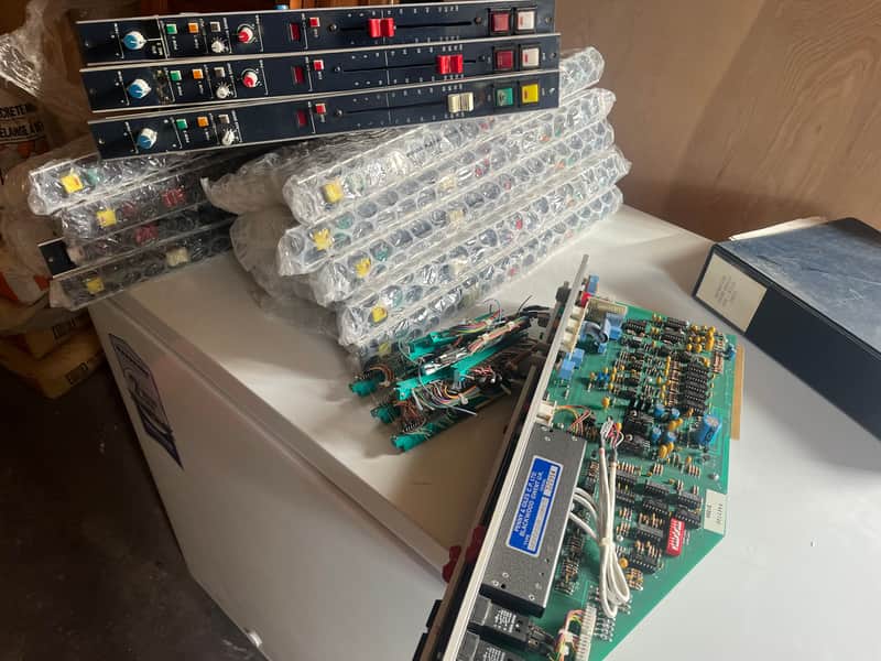 14-Mccurdy LF console 8801E preamps- 90s - dark blue image 1