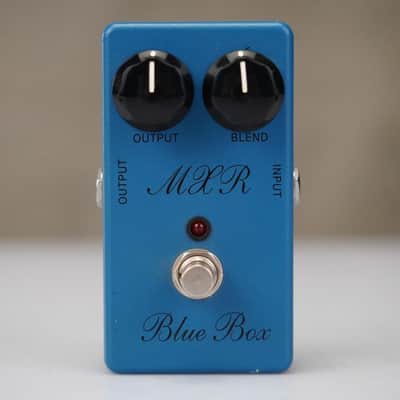 MXR M103 Blue Box Script Logo Octave Fuzz Guitar Effects Pedal #58757