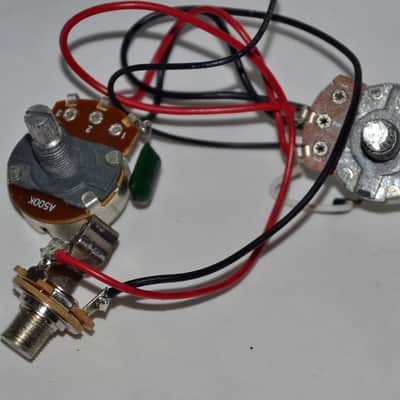 Epiphone EB-0 Bass Guitar Pickup & Wiring Harness Replacement Parts  Chrome image 2