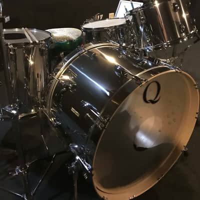 Q Drum Co. Chrome Over Maple Custom Drum Set (24x16", 13x9", 16x16") image 1