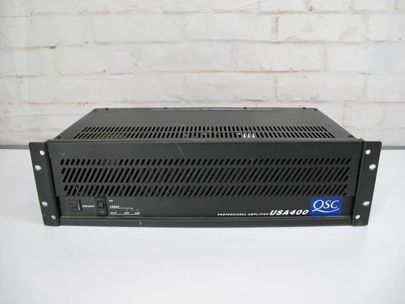 QSC USA400 400 Watt 2 Channel Pro Audio Power Amplifier image 1