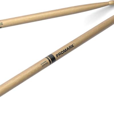 Promark TXJRW Hickory JR Junior Wood Tip Drumsticks image 1