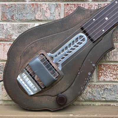 Vintage 1936 Supertone (Harmomy) 2290 "Golden Jubilee" Metal Body Lap Steel Guitar w/ Original Hardshell Case! image 1