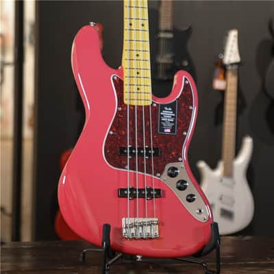 FENDER American Professional Classic Jazz Bass MN Faded Dakota Red image 1