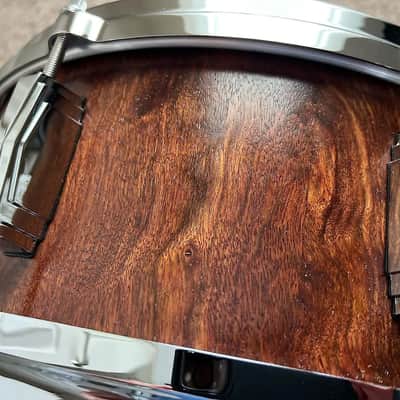 MINT - Daville (Doc Sweeney) 5.75x14 Caribbean Rosewood 8 lug stave, Canopus and extra wires image 11
