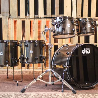 DW Collector's 333 Brass Pinstripe Ziricote Drum Set - 22,10,12,14,16 - SO#1353762 image 1