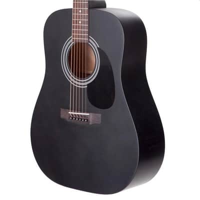 Cort AD810BKS Standard Series Dreadnought Spruce Top Mahogany Neck 6-String Acoustic Guitar image 4