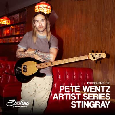Sterling by Music Man Pete Wentz (Fall Out Boy) Artist Series StingRay Bass image 6