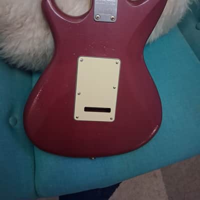 Rescued and Upgraded 1986 Aria Pro II RS Series - Metallic Plum w/Leopard pickguard image 2