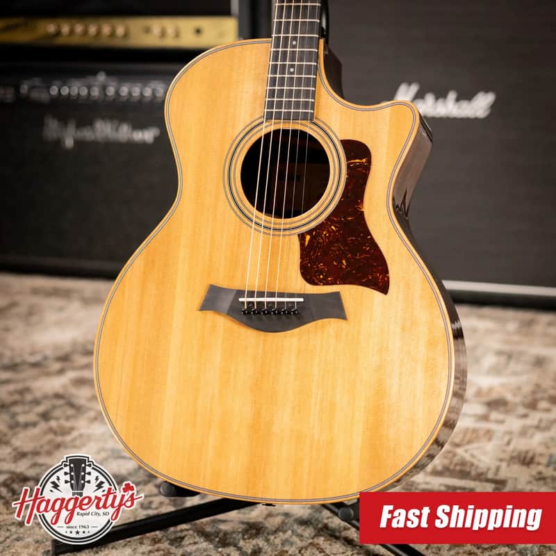 Taylor 414ce Studio Grand Auditorium Acoustic/Electric Guitar - Natural with Gig Bag image 1