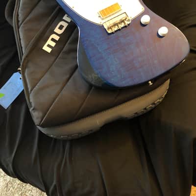 Harmony Silhouette Flamed Maple Top Blue Translucent image 1