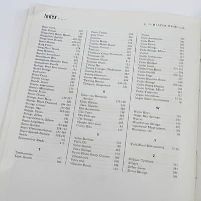 1956 L.D. Heater Catalog Music Company Catalog Gibson, Harmony, Kay, National, Etc. Case Candy image 21