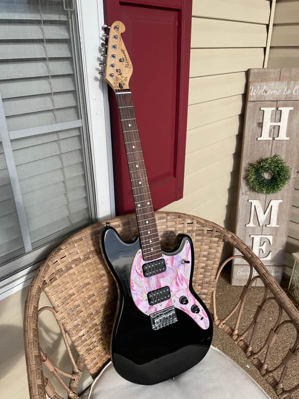 Gilbreath Partscaster Offset “Mustang” style Short Scale - Black Gloss image 1
