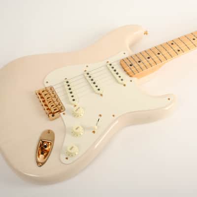 Fender Custom Shop Vintage Custom 1957 Stratocaster NOS Maple Fingerboard Aged White Blonde R139218 image 3