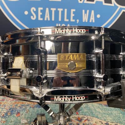 Tama - 5x14" 10-Tube Lug Snare Drum, Power Hoops 1980's - Chrome over Steel image 6