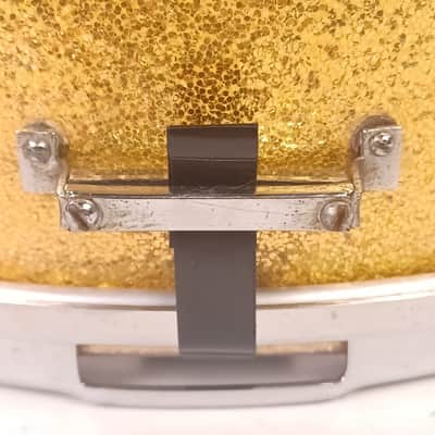 Slingerland 60s 12x15" Zoomatic Marching Snare Drum Gold Sparkle COB Brass Hoops image 6