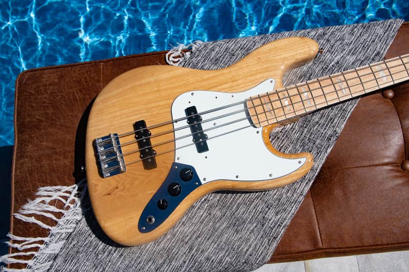 2023 Fender Heritage '70s Jazz Bass - Natural - Made in Japan - Premium Ash Body - Pro Set Up w Perfect Frets/Action/Intonation! image 1
